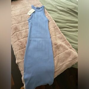 ZARA blue maxi dress